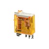 Miniatűr ipari  relé 16A 1v dugaszolós 16A 12V50Hz monostabil IP40 46.61.8.012.0040 FINDER