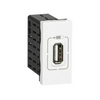 Mosaic USB töltőaljzat A 1500mA/ 5V modultartó fehér IP40 LEGRAND