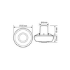 Mozgásérzékelő álmennyezetbe 360° PIR 8m-érzékelésátmérő 2300W 230V MD 360/8 BASIC FM ESYLUX