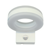 LED kültéri fali lámpatest kerek mozgásérzékelővel 9m/előre 10s-5min 3-2000lx falon kívüli 1x 20W 220-240V AC 1700lm 4500K IP65 TRACON
