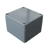 Műszerdoboz alumínium A105 80x75x57mm(MAxSZxMÉ) IP66 festett ezüstsz., szerlap *PR00100110010