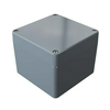 Műszerdoboz alumínium A116 100x100x81mm(MAxSZxMÉ) IP66 festett ezüstsz., szerlap *PR00100110240