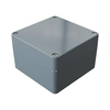 Műszerdoboz alumínium A121 140x140x91mm(MAxSZxMÉ) IP66 festett ezüstsz., szerlap *PR00100110270