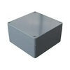 Műszerdoboz alumínium A127 180x180x101mm(MAxSZxMÉ) IP66 festett ezüstsz., szerlap *PR00100110290