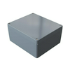 Műszerdoboz alumínium A140 232x202x111mm(MAxSZxMÉ) IP66 festett ezüstsz., szerlap *PR00100110150