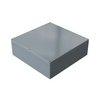 Műszerdoboz alumínium A198 600x600x202mm(MAxSZxMÉ) IP66 festett ezüstsz., szerlap *PR00100110220