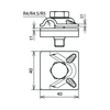 MV-kapocs Rd8-10mm T-/kereszt-/párhuzamos csatlakozó kezeletlen MVK 8.10 SKM10X30 V2A DEHN