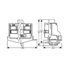 N-kapocs elosztóblokk 101A kék 2x25+8x4mm2 1-pólus 25mm2-vezetőér Fixconnect Hensel