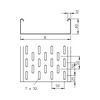Nehéz kivitelű kábeltálca perforált 3m acél merítetten horganyzott 60mm SKS 660 FT OBO-BETTERMANN