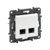 NiloéStep adatcsatlakozó dugalj UTP 2xRJ45 8(8) Cat6 fehér LEGRAND