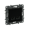 NiloéStep adatcsatlakozó dugalj UTP 2xRJ45 8(8) Cat6 fekete LEGRAND
