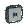 Niloé Step 2xUSB-C töltőaljzat 5V 3A 15W, alumínium
