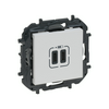 Niloé Step 2xUSB-C töltőaljzat 5V 3A 15W, fehér