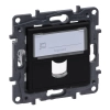 NiloéStep adapter Systimax adatbetéthez műanyag fekete bepattintható címketartóval LEGRAND