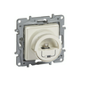 Niloé USB töltőaljzat A 2P+F 16A/230V dugaljjal 1 x 2400mA/ 5V süllyesztett bézs LEGRAND