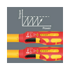 Nyomatékcsavarhúzó-bitkészlet 0,4-2Nm/2,4-4Nm 23-darabos 1000V 4-PH Kraftform Kompakt VDE WERA