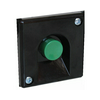 Nyomógomb előlapon (doboz nélkül) zöld 1-poz. 400V50Hz fekete műanyag IP40 1z VA Elektronika