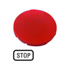 Nyomógomb-lapka kerek lapos piros STOP M22-XD-R-GB0 EATON