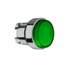 Nyomógombfej fém d22 világító magas zöld reteszelt kerek Harmony XB4 Schneider