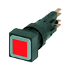 Nyomógombfej műanyag d16 világító lapos piros négyzetes visszaugró Q18LT-RT/WB EATON