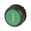 Nyomógombfej műanyag d22 lapos zöld kerek visszaugró M22S-D-G-X1 EATON