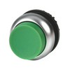 Nyomógombfej műanyag d22 magas zöld kerek visszaugró M22-DH-G EATON