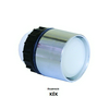 Nyomógombfej műanyag d22 világító lapos kék kerek LT2-bl VA Elektronika