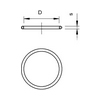 O-tömítőgyűrű tömszelencéhez gumi O-gyűrű 48mm-átmérő 46mm-átmérő 2mm 171 M50 OBO-BETTERMANN