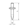 OBO dübel M 22mm-tengelyhossz kezeletlen acél 903 RB 22 OBO-BETTERMANN