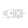 Okos adapterdugó 16A/230V/2P+F Bluetooth IFTTT Apple Home Smart+ BT Pug EU LEDVANCE