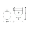 Okos dugaljadapter 16A/230V/2P+F ZigBee kompakt kültéri  Smart+ ZB Fi Compact Outdoor Plug EU LED
