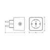Okos dugaljadapter 16A/230V/UK ZigBee IFTTT Amazon Alexa Smart+ ZB Plug EU LEDVANCE