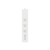 Okos asztali dugaljsáv (Tuya Wi-Fi) 16A 3x2P+E/230V 4xUSB téglalap fehér Smart Modee