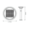 Okos LED állólámpa kültéri falonkívüli 6W 220-240V DC 400lm Endura Style Solar Sensor LEDVANCE