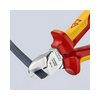 Oldalcsípő fogó 61HRC piros-sárga szigetelés normál 160mm szigetelt 1000V KNIPEX