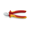 Oldalcsípő fogó 61HRC piros-sárga szigetelés normál 160mm szigetelt 1000V KNIPEX