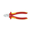 Oldalcsípő fogó 61HRC piros-sárga szigetelés normál 160mm szigetelt 1000V KNIPEX