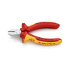 Oldalcsípő fogó 62HRC max.d4/2,3/1,5mm piros-sárga szigetelés normál 125mm szigetelt 1000V KNIPEX