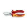 Oldalcsípő fogó 64HRC max.d3,4/2mm  piros-sárga erő-oldalvágó 160mm szigetelt 1000V KNIPEX