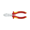 Oldalcsípő fogó 64HRC max.d3,4/2mm  piros-sárga erő-oldalvágó 160mm szigetelt 1000V KNIPEX