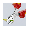Oldalcsípő fogó 64HRC max.d3,4/2mm  piros-sárga erő-oldalvágó 160mm szigetelt 1000V KNIPEX