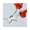 Oldalcsípő fogó 64HRC max.d3,4/2mm  piros-sárga erő-oldalvágó 160mm szigetelt 1000V KNIPEX
