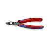 Oldalcsípő fogó elektronikai 64HRC max.d1,4mm  piros-kék normál 140mm KNIPEX
