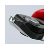 Oldalcsípő fogó elektronikai 64HRC max.d1,4mm  piros-kék normál 140mm KNIPEX