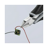Elektronikai oldalcsípő fogó 57HRC max.d1,3/0,8mm nyitórugós szürke-fekete normál 115mm KNIPEX