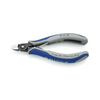 Oldalcsípő fogó 62HRC max.d1,7/0,6mm nyitórugós piros-kék normál 125mm KNIPEX
