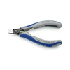 Oldalcsípő fogó 62HRC max.d1,7/0,6mm nyitórugós piros-kék normál 125mm KNIPEX