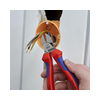 Oldalcsípő fogó 62HRC max.d4/2,8/2mm hosszított vágóél piros-kék normál 160mm KNIPEX