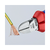 Oldalcsípő fogó 62HRC max.d4/2,8/2mm hosszított vágóél piros-kék normál 160mm KNIPEX