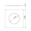 Padlódoboz szerelőfedél GESR7-hez 383mm x 383mm x 4mm-va/anyag acél DUG 350-3 R7 OBO-BETTERMANN